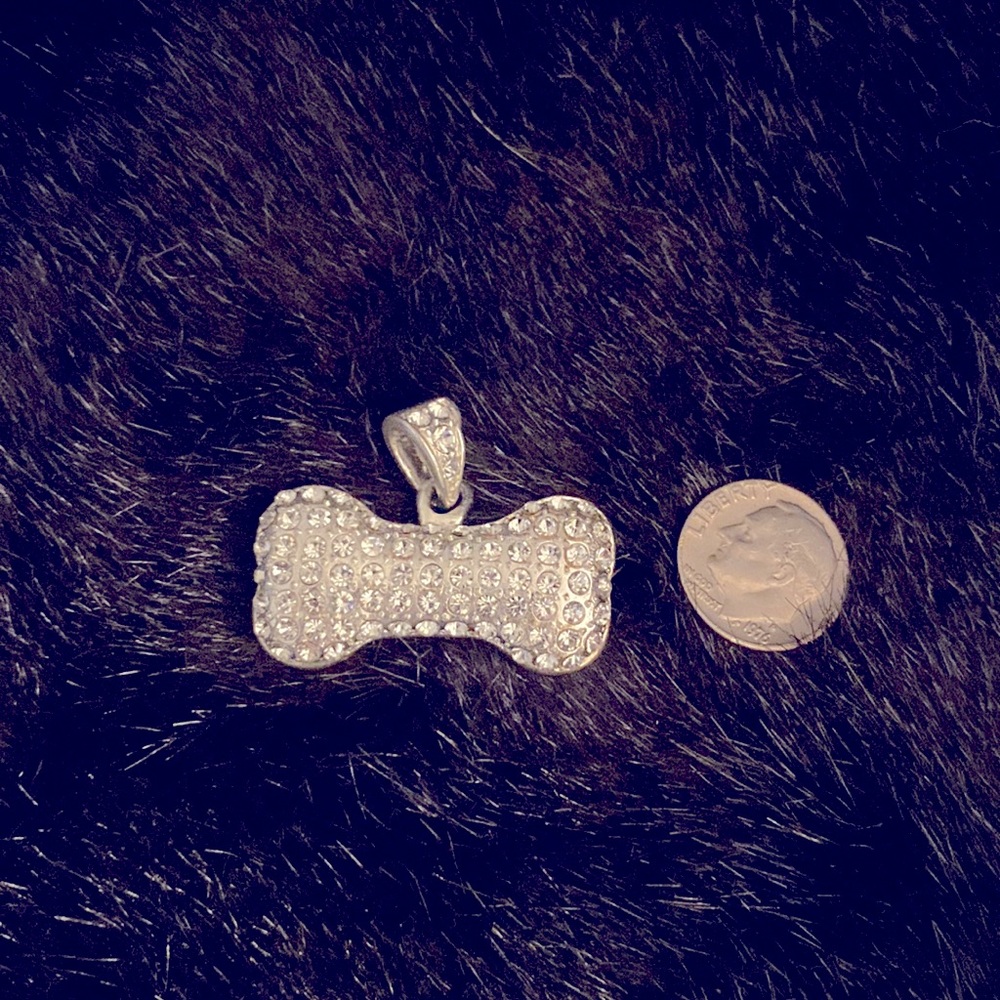 Rhinestone Dog Charm for Collar